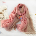 Doppelte Farbverlauf Silk Schal Pashmina Schals, Schals Ponchos Wraps Seide Schal 180 * 68cm